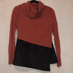 DKNY Cowell Neck Asymmetrical Sweater